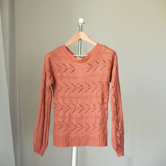 Dusty Pink sweater with a ribbon back Size S - Picture 4 of 6